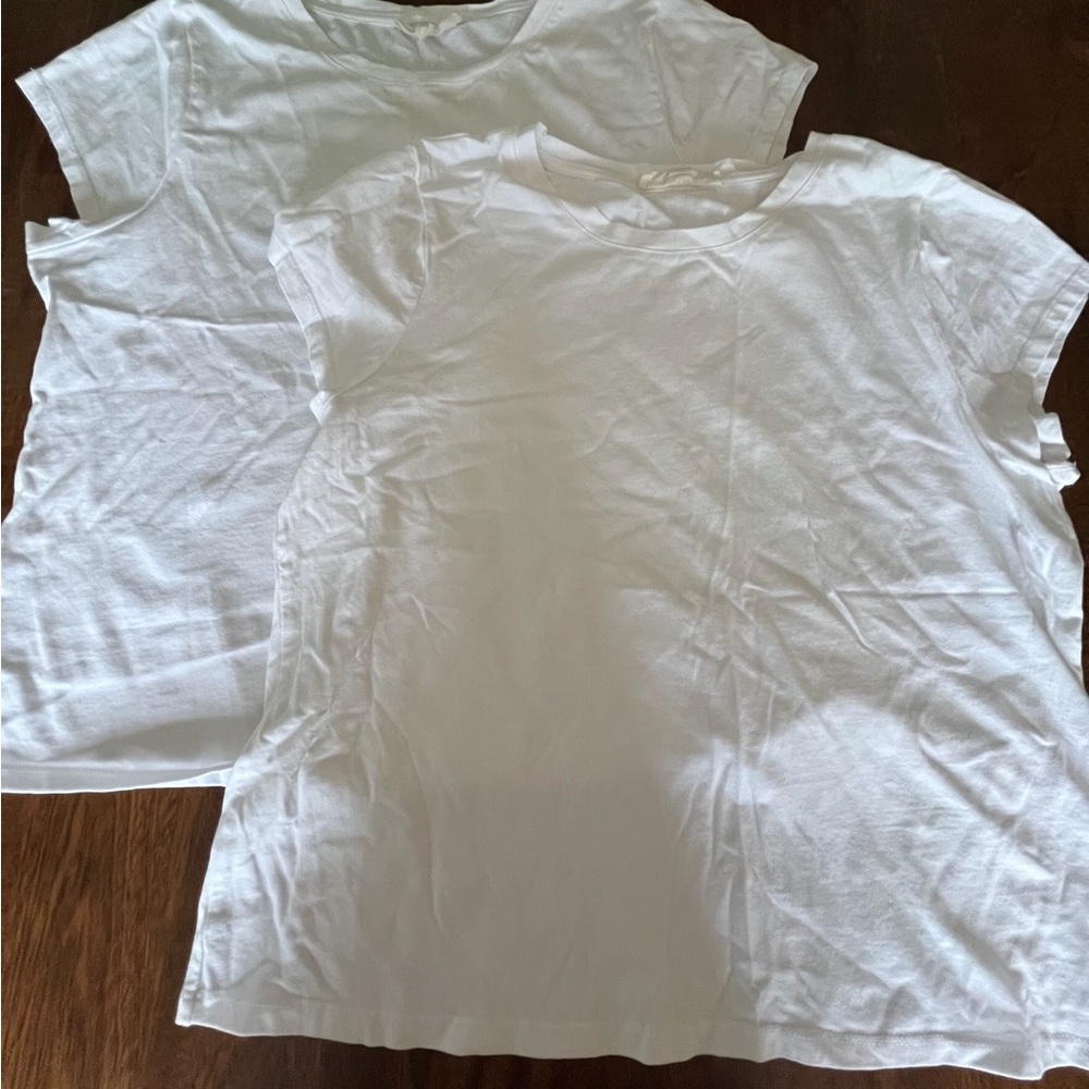 Classic White Short Sleeve Crew Neck Tee